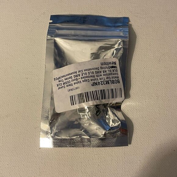 Mercedes Benz Logo valve Stem caps in silver set of 4 NWT - Picture 4 of 4